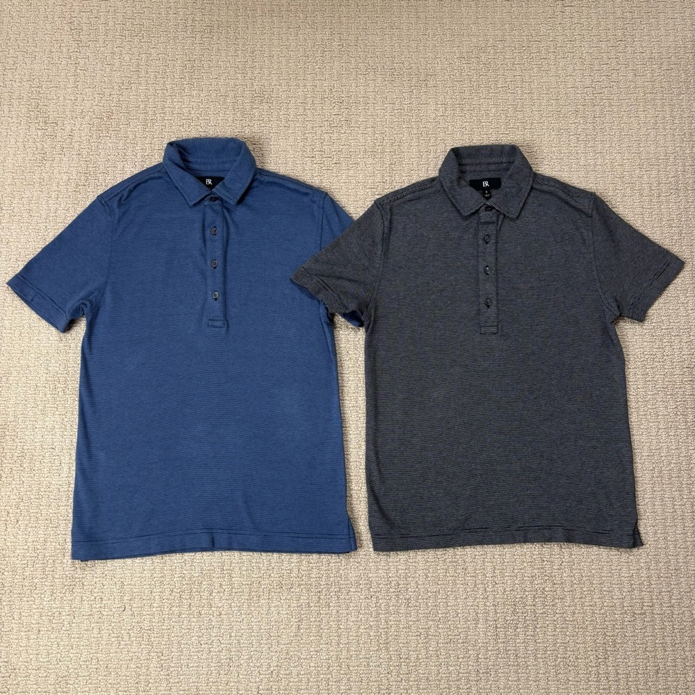 Banana Republic Men’s Luxury Touch Micro Stripe Polos